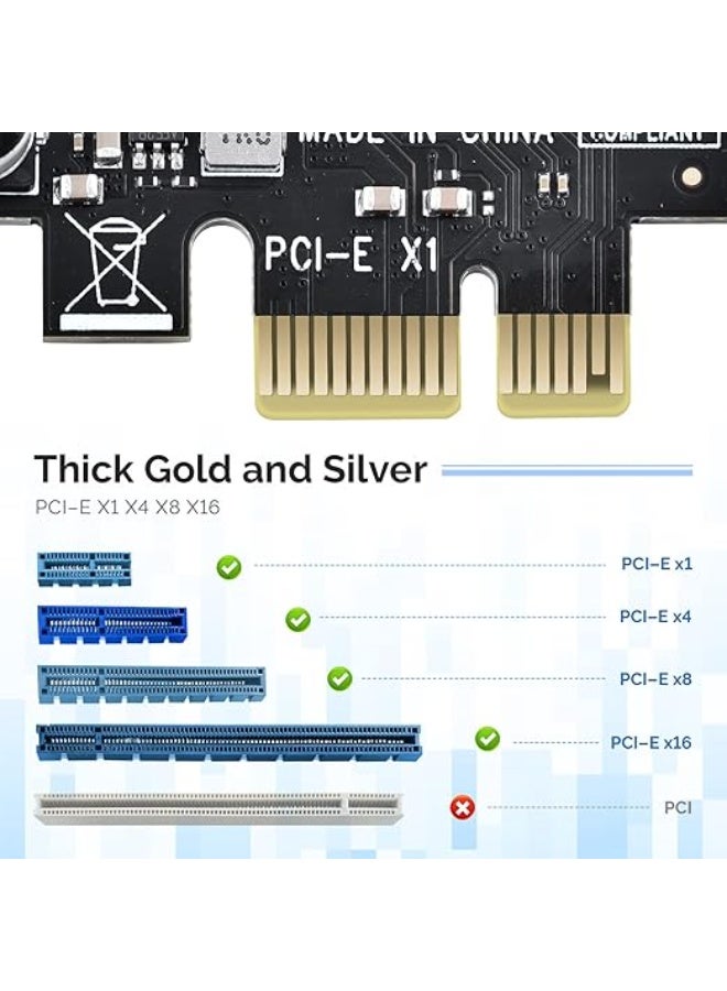 Universal 7-Port PCI Express USB 3.0 Expansion Card for Desktop PCs with 5Gbps Super Speed Transfer - Image 2
